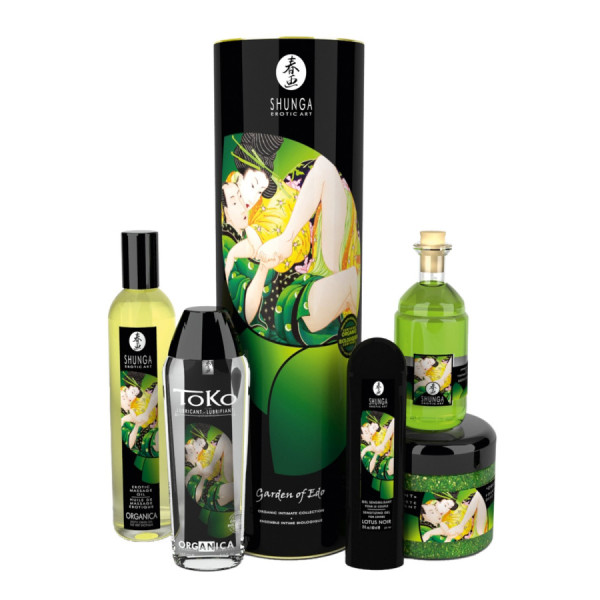 Coffret bio plaisir massage lubrifiant sels de mer 